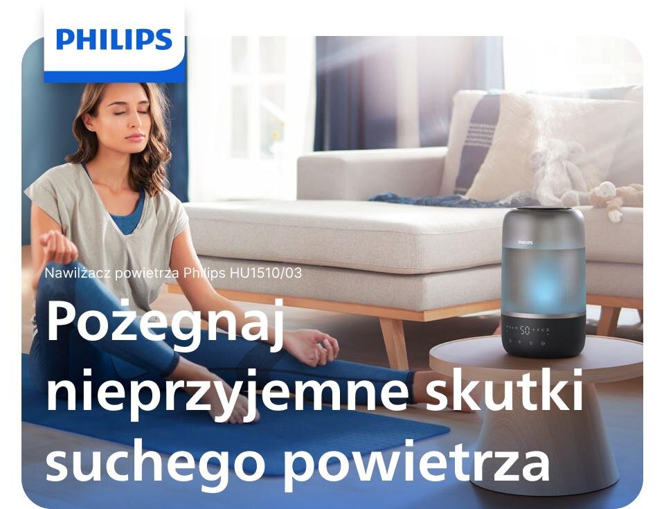 Philips ultradźwiękowy nawilżacz powietrza serii 1000 HU1510/03 do nabycia w sklepach Media Expert Philips ultradźwiękowy nawilżacz powietrza serii 1000 HU1510/03 do nabycia w sklepach Media Expert