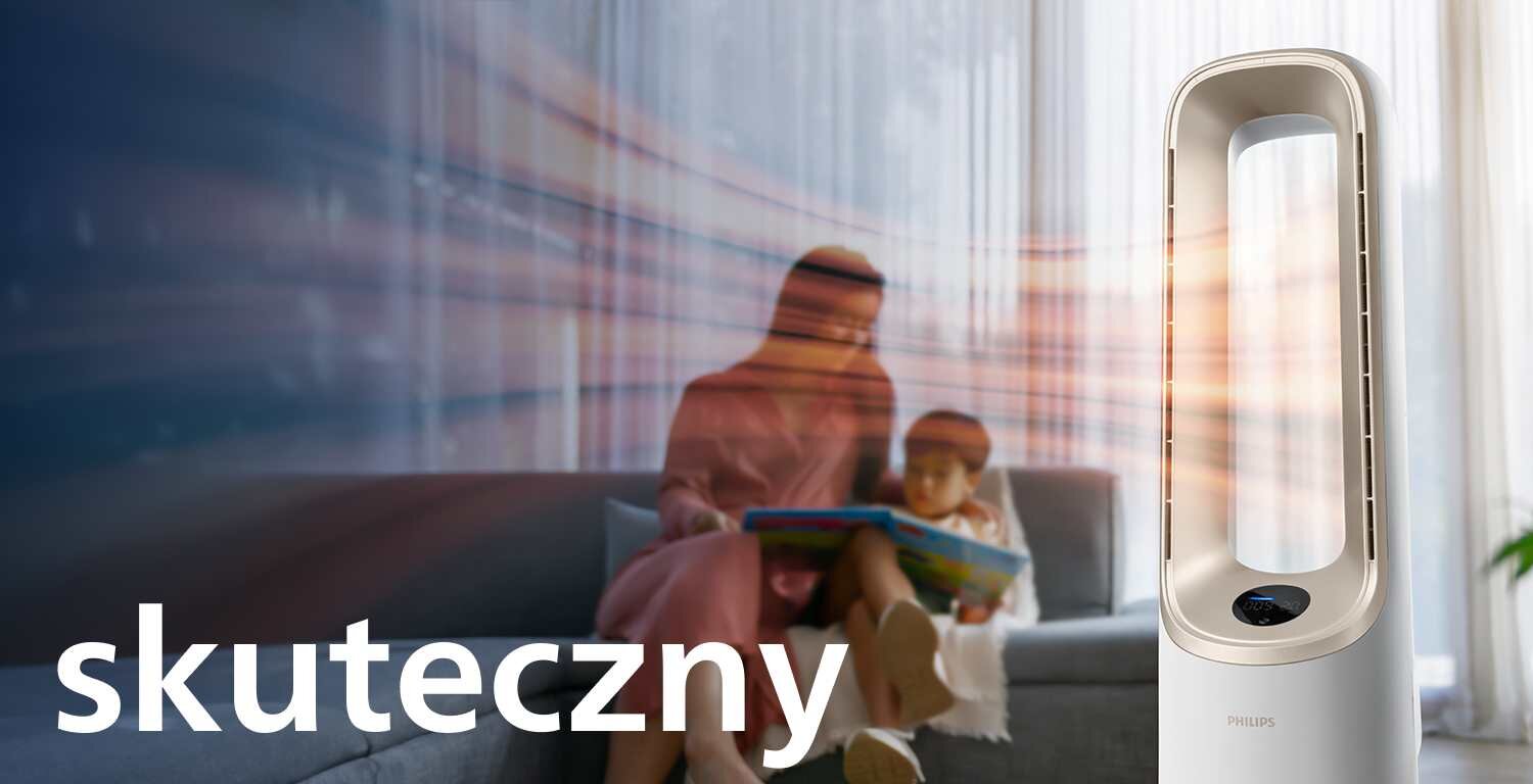 Ogrzewa powietrze w kilka chwil Ogrzewa powietrze w kilka chwil