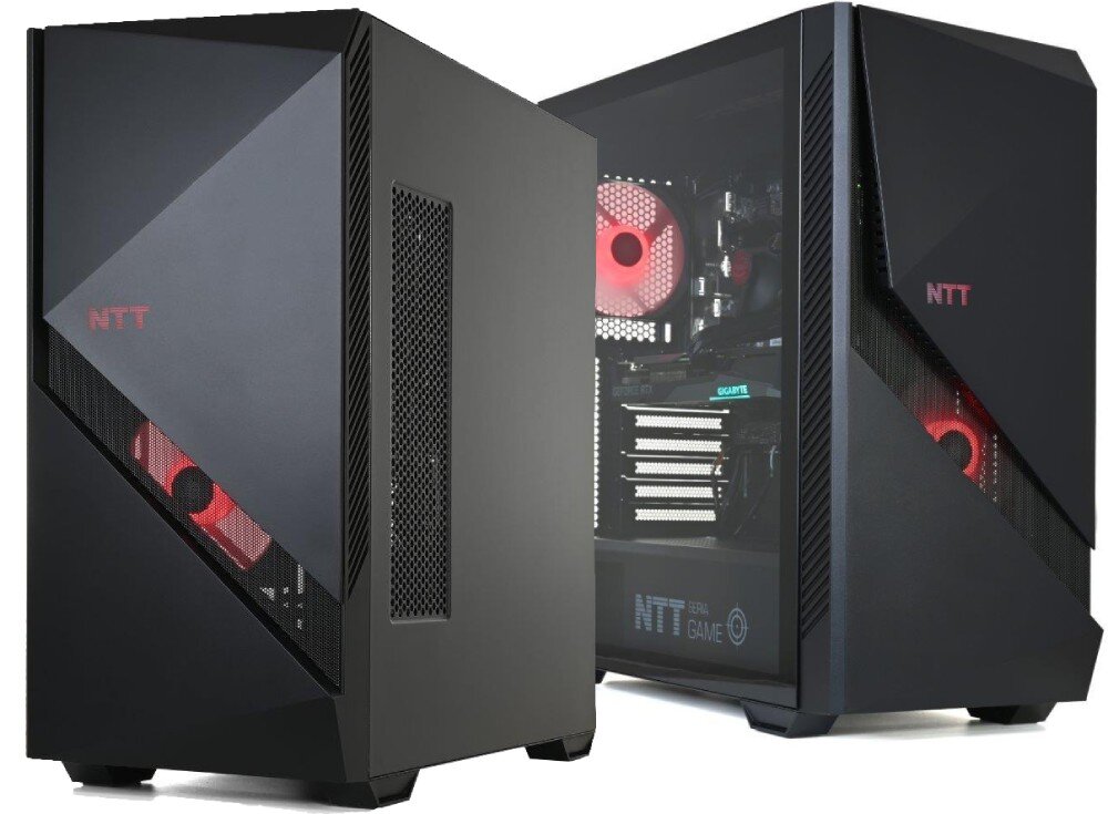 Komputer NTT Game Pro ZKG-R7B650-TE02 R7-7700 16GB RAM 1TB SSD GeForce RTX3050 Windows 11 Home wygląd obudowa