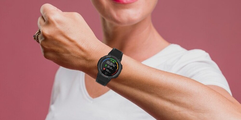 Smartwatch DENVER SWG-339 Czarny czujnik tętna, funkcja monitorowania ciśnienia krwi i poziomu tlenu, funkcja monitorowania snu, poprawa regeneracji