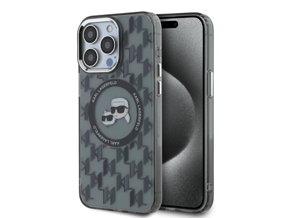 Etui KARL LAGERFELD IML Monogram Karl&Choupette Head MagSafe Styl i funkcjonalność Modny design na każdą okazję Ochrona która daje pewność zabezpieczenie telefonu precyzyjne dopasowanie