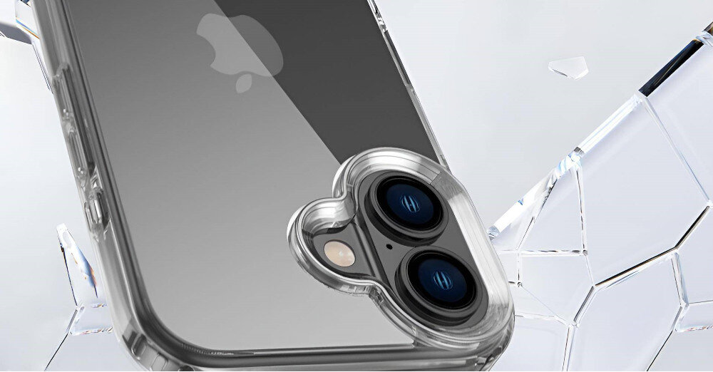 ETUI ROCK PURE DO APPLE IPHONE 16 PRZEZROCZYSTY miękkie krawędzie amortyzacja wstrząsów