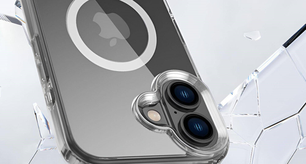 Etui ROCK Crystal MagSafe do Apple iPhone 16 Przezroczysty miękkie krawędzie amortyzacja wstrząsów
