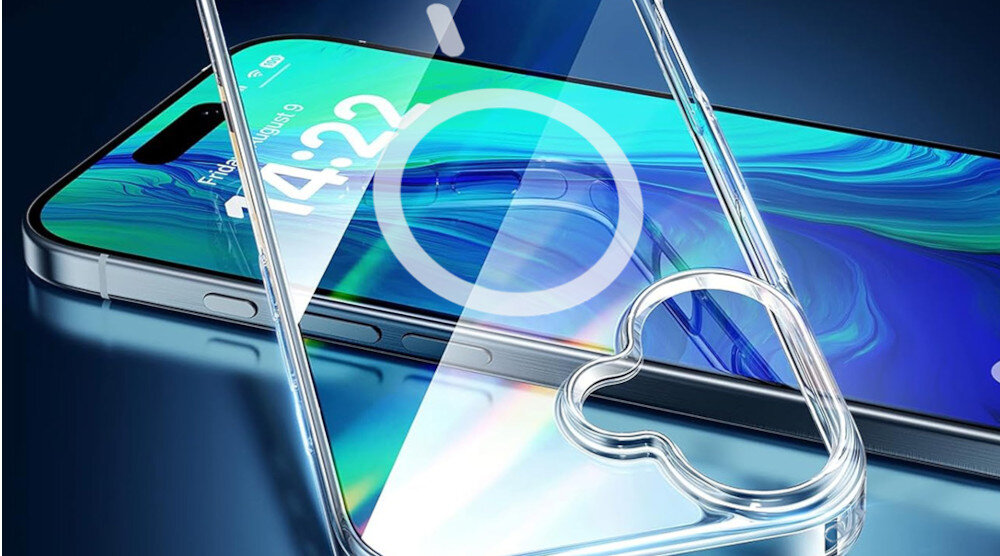 Etui ROCK Crystal MagSafe do Apple iPhone 16 Plus Przezroczysty wycięcia precyzyjne Podniesione rogi