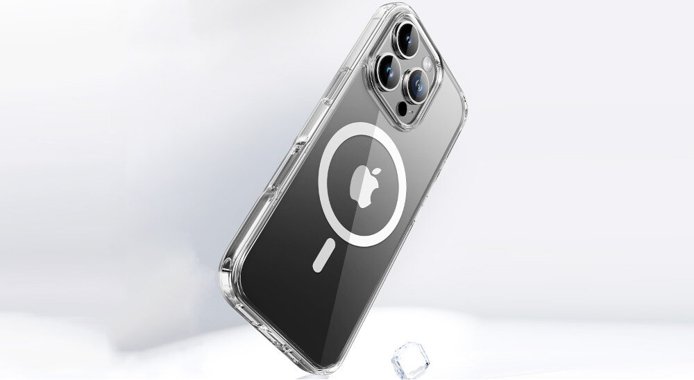 Etui ROCK Crystal MagSafe do Apple iPhone 16 Pro Przezroczysty dopasowanie do dłoni miękkie krawędzie komfort wygoda