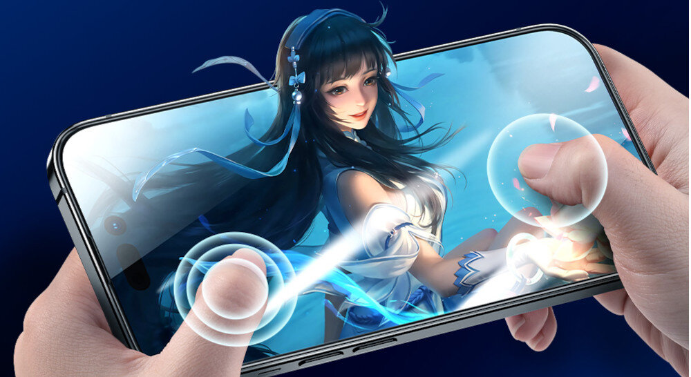 Szkło hartowane ROCK 03974 do Apple iPhone 16 wysoka czułość bez odcisków palców
