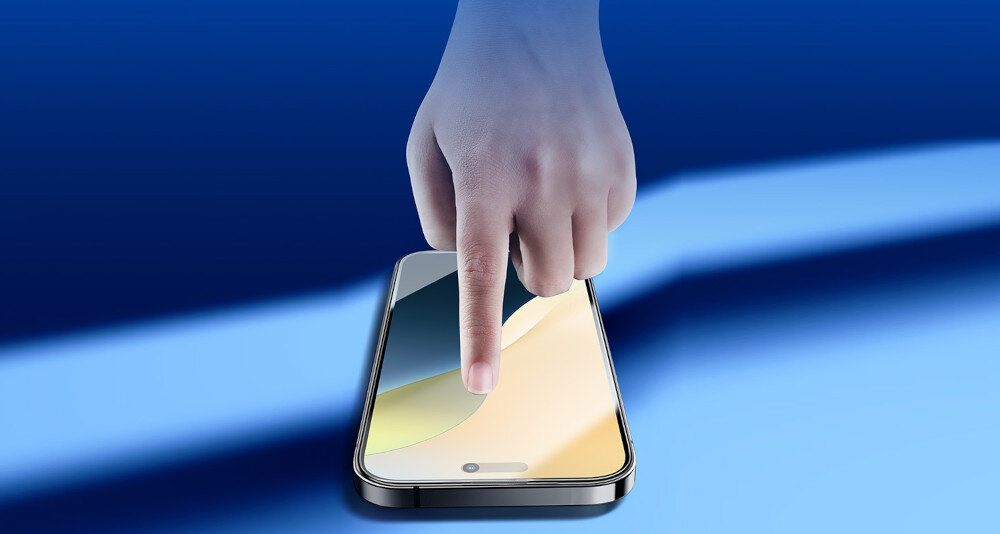 Szkło hartowane ROCK Anti Spy do Apple iPhone 16 Pro Privacy wysoka czułość bez odcisków palców