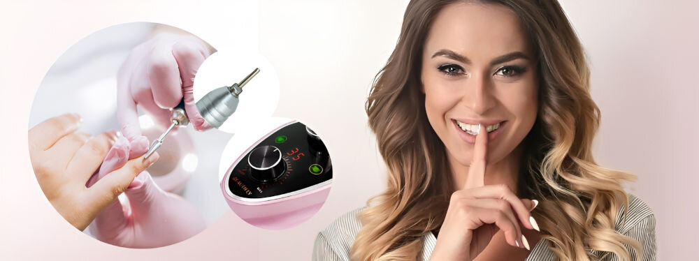 Frezarka do paznokci BEAUTIFLY Sobria Nails 6 frezów stal szlachetna opracowywanie paznokci dokładne precyzyjne usuwanie skórek trwałośc odporność na zużycie każdy rodzaj manicure i pedicure
