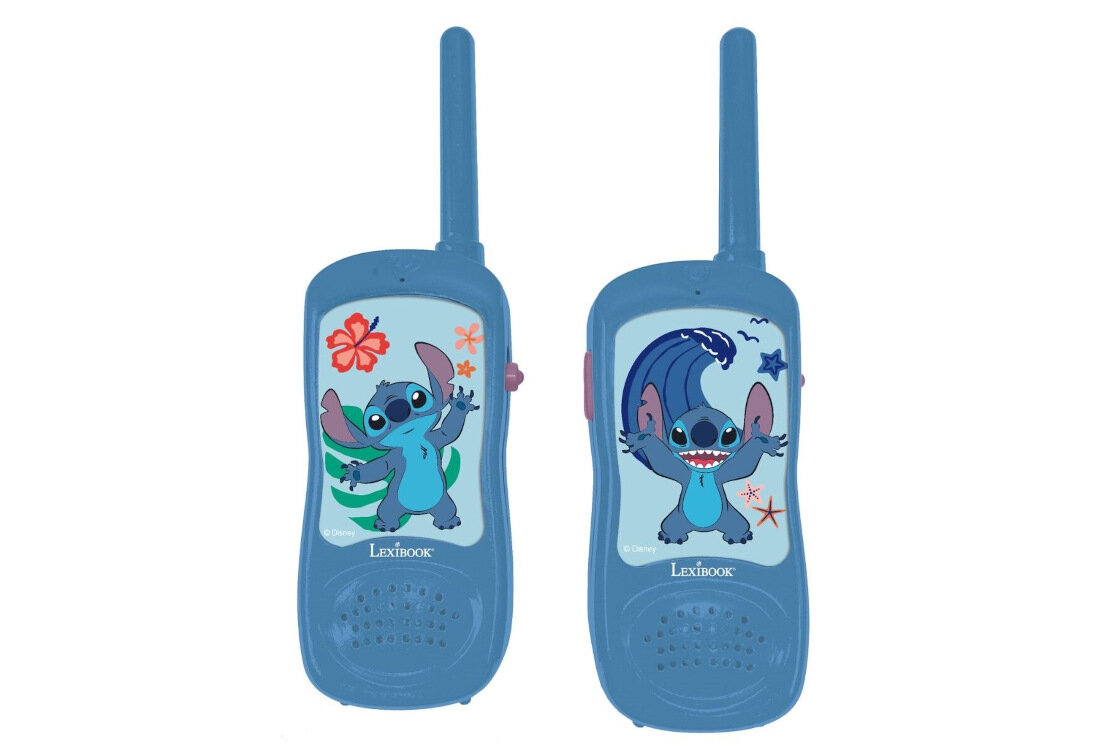 Zabawka krótkofalówka LEXIBOOK Disney Stitch RPTW12D Komunikacja na odległość zasięg zabawa wytrzymała konstrukcja łatwa obsługa