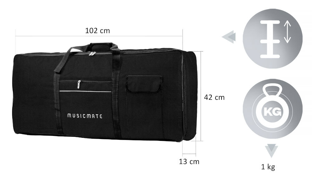 Pokrowiec MUSICMATE MM-B61 QuickBag dwie przestronne kieszenie