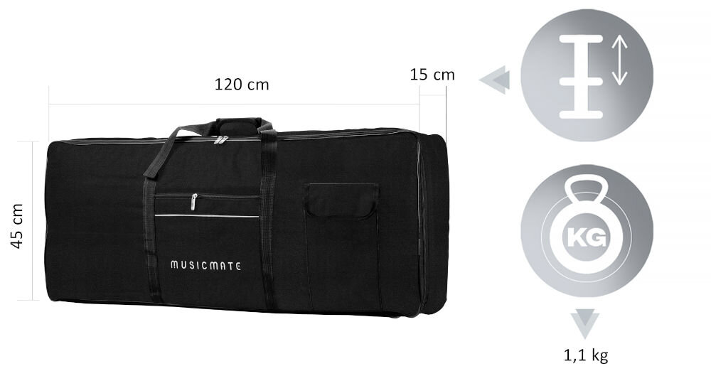 Pokrowiec MUSICMATE MM-B76 BeatBag dwie przestronne kieszenie