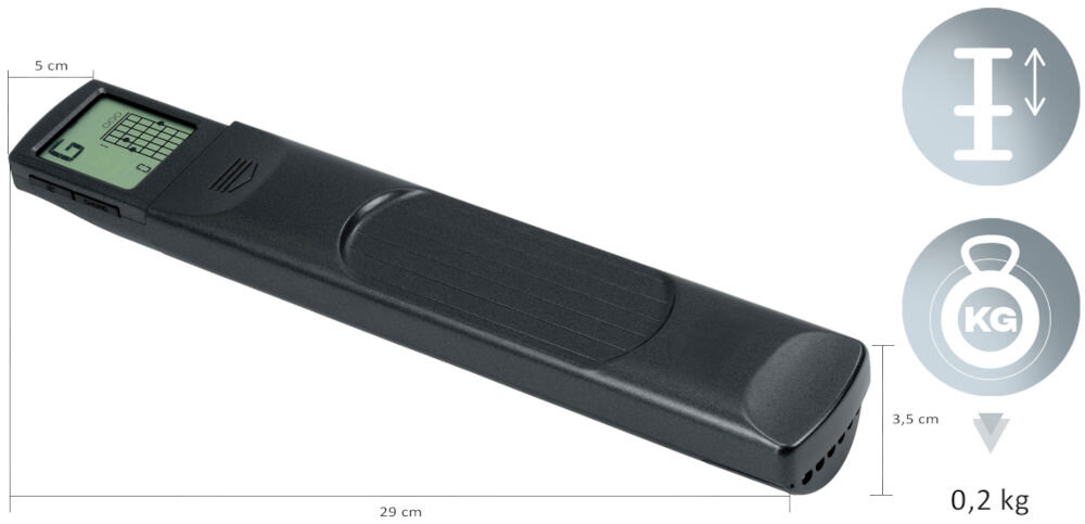 Trener akordów gitarowych MUSICMATE MM-A55 Stringssensei funkcja metronomu z możliwością regulacji tempa zasilanie baterią CR2032 kompaktowe wymiary ok. 29 x 5 x 3,5 cm waga ok. 0,2 kg