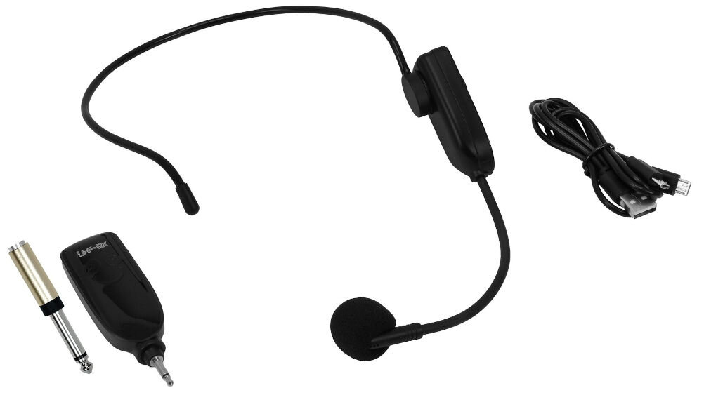 System bezprzewodowy MUSICMATE MM-620 Echohead Czarny ergonomiczny uchwyt nagłowny dopasowuje się do kształtu głowy bezprzewodowa konstrukcja w zestawie kabel do ładowania
USB-A / microUSB przejściówka jack 3,5 mm / 6,3 mm