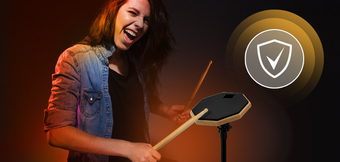 Pad perkusyjny MUSICMATE MM-DRM20 BeatPad - odczucie uderzenia