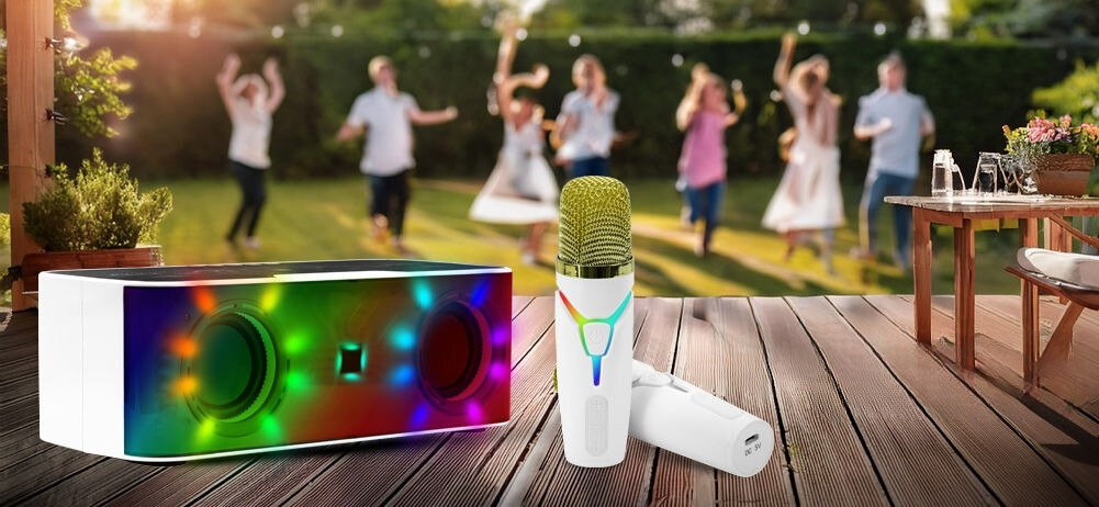 Głośnik mobilny MUSICMATE MM-SC355 Chargetunes dwa głośniki o mocy 10 W każdy wbudowana bateria o pojemności 1200 mAh 5 godzin pracy bez potrzeby ładowania USB-C