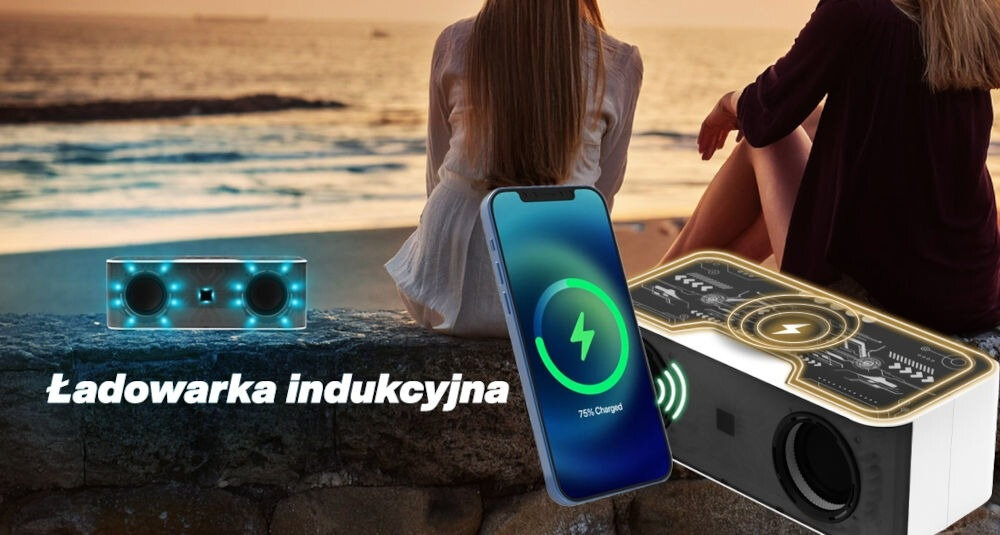 Głośnik mobilny MUSICMATE MM-SC355 Chargetunes dynamiczne podświetlenie LED synchronizacja z
rytmem muzyki kilka trybów oświetlenia funkcja ładowarki indukcyjnej