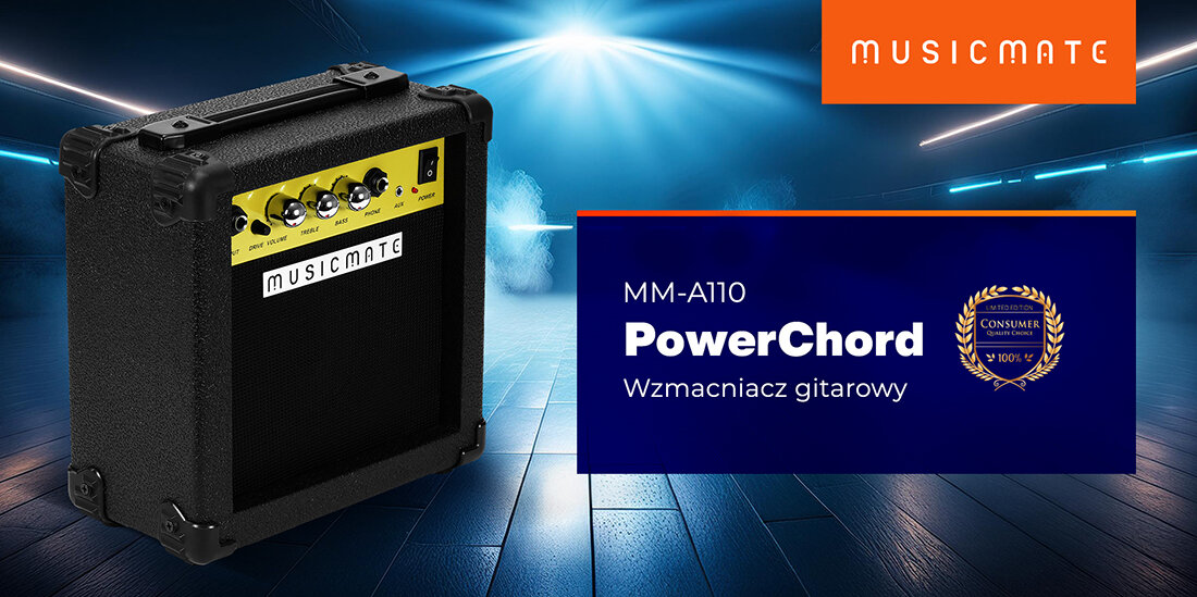 Wzmacniacz gitarowy MUSICMATE MM-A110 PowerChord- Brzmienie, które inspiruje