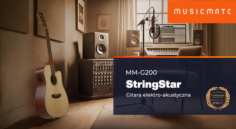 Gitara elektroakustyczna MUSICMATE MM-G200 Stringstar