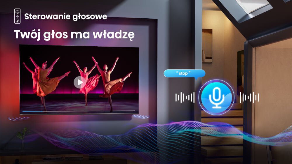 Telewizor HISENSE 58A6N - Sterowanie głosowe
