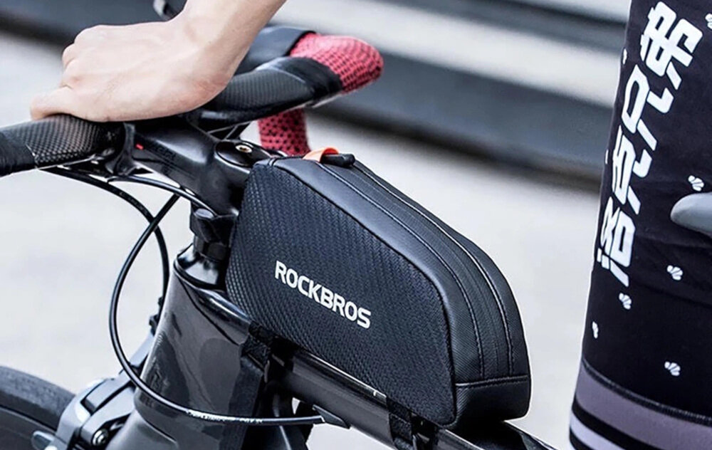 Torba rowerowa na ramę ROCKBROS 039BK  zdjęcie lifestyle Porządek na każdej trasie