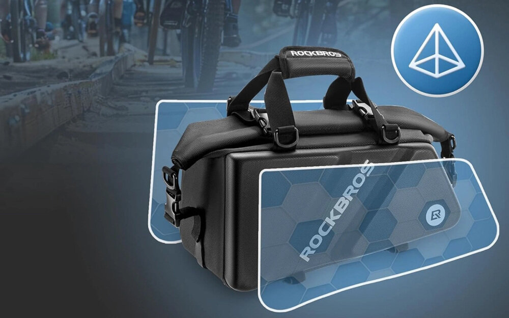 Torba rowerowa na bagażnik ROCKBROS 30140090001 zdjęcie lifestyle