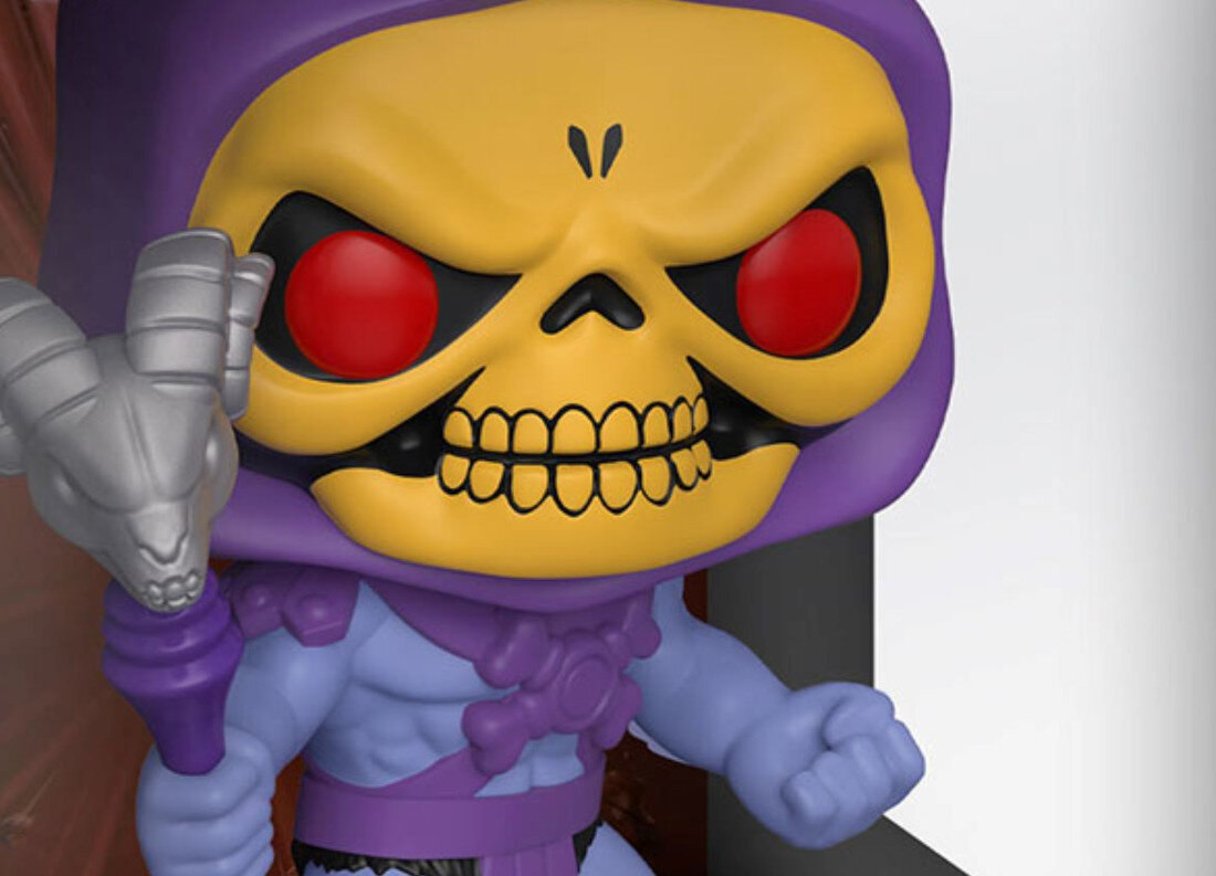 Figurka FUNKO Pop Masters of The Universe Skeletor Ikona popkultury duża głowa przerażający uśmiech wykonanie trwały winyl