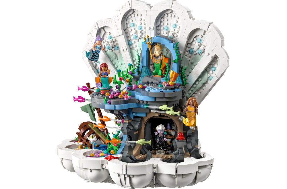 LEGO 43225 Disney Królewska muszla Małej Syrenki spokojna i przyjemna aktywność, która pozwala oderwać
się od codziennego pośpiechu terapia
relaksacyjna