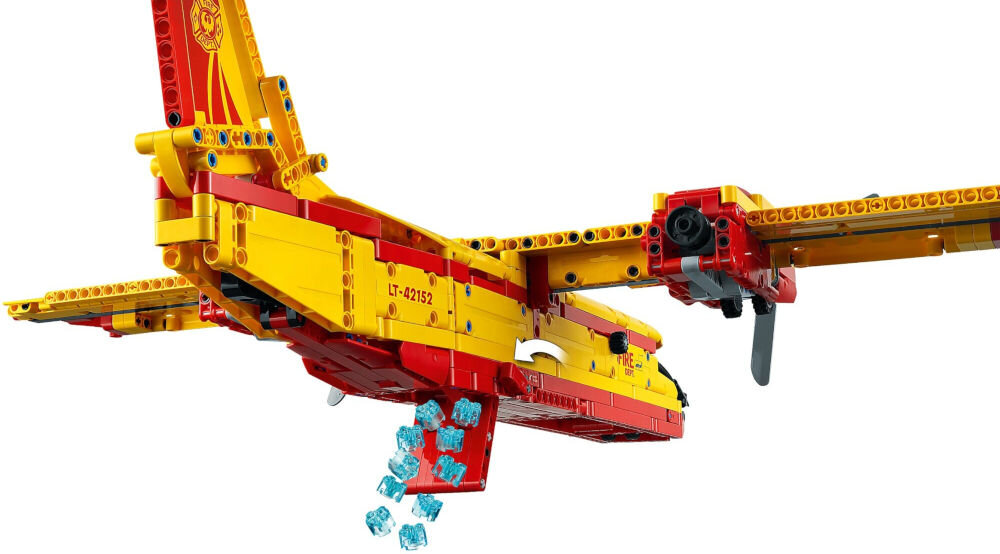 LEGO 42152 Technic Samolot gaśniczy specjalne klocki symulujące wodę