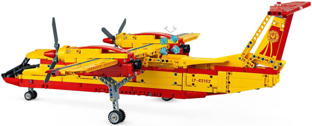 LEGO 42152 Technic Samolot gaśniczy drukowane instrukcje dostęp do aplikaji LEGO Builder każdy krok został jasno przedstawiony