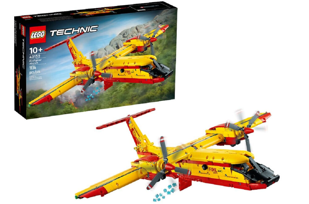 LEGO 42152 Technic Samolot gaśniczy pomysł na prezent dla miłośników budowania,
inżynierii i lotnictwa dla dzieci dla dorosłych
