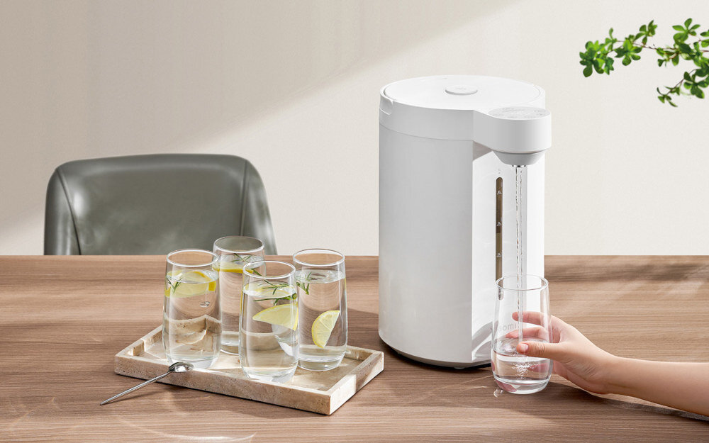 Dystrybutor gorącej wody XIAOMI BHR8993EU wykonanie bezpieczny materiał herbata kawa zupa szklana powierzchnia stal nierdzewna 316 ochrona woda Funkcja przedłużonego gotowania chlor