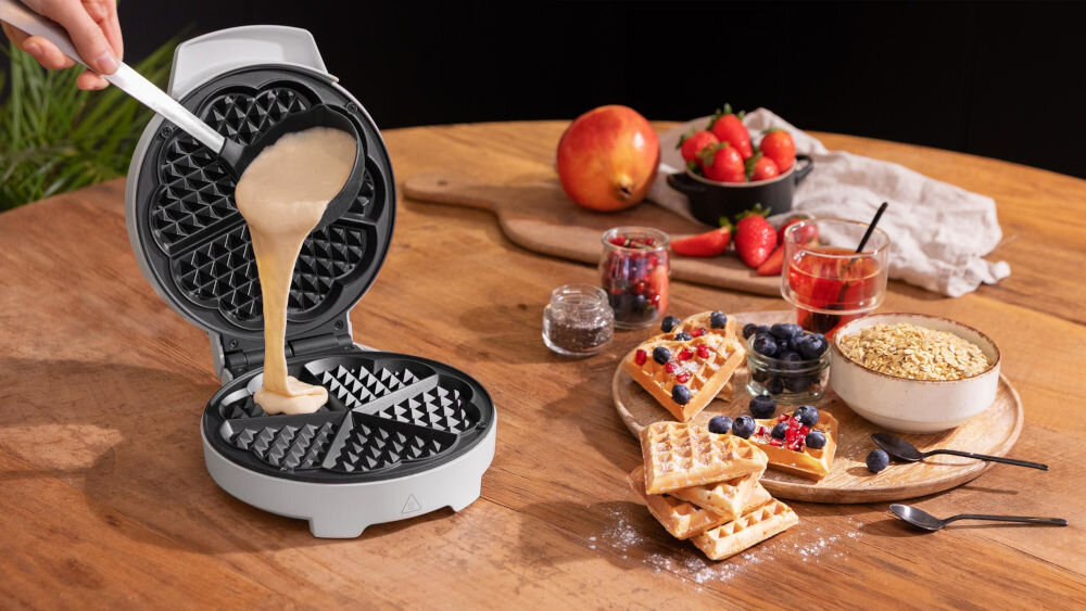 Gofrownica CECOTEC Fun Gofrestone Sweetie powłoka wolna od PTFE i PFOA bezpieczne dla zdrowia ekologiczne rozwiązanie troska o zdrowie 