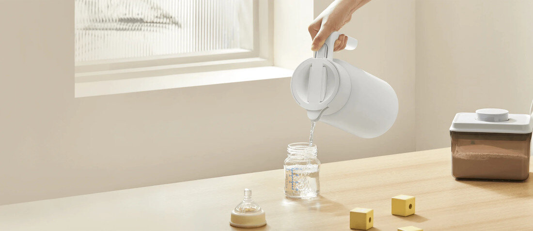 Termos XIAOMI Insulated Kettle izolacja termiczna wielowarstwowa konstrukcja wysoka jakość wykonanie stal nierdzewna 316L ciepłe zimne czas