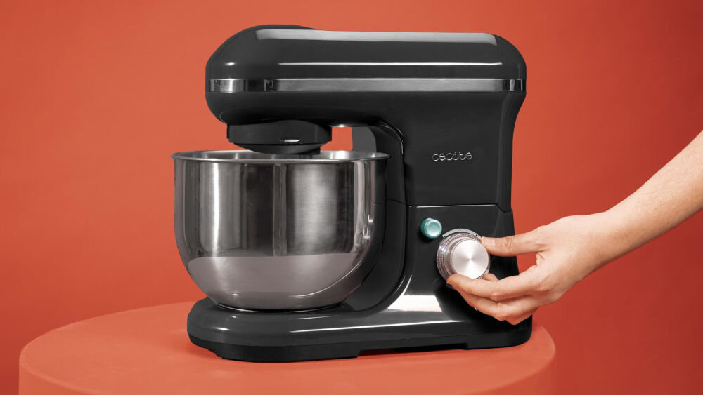 Robot kuchenny planetarny CECOTEC Cecomixer Merengue 1200 W płynna regulacja prędkości 6 poziomów pełna kontrola dopasowanie prędkości idealna konsystencja dostosowanie do potrzeb perfekcyjny rezultat 