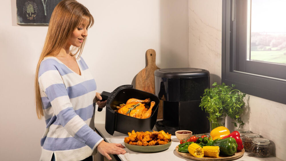 Frytkownica beztłuszczowa CECOTEC Cecofry Bombastik 6000 Air Fryer kompan w kuchni 