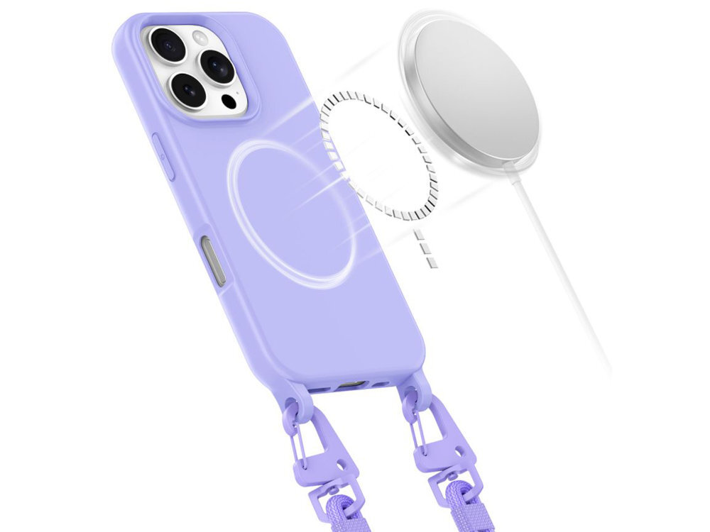 TECH-PROTECT MagNecklace magnesów MagSafe bezprzewodowe ładowanie korzystanie z dedykowanych akcesoriów stabilne połączenie z ładowarką jest w pełni kompatybilny