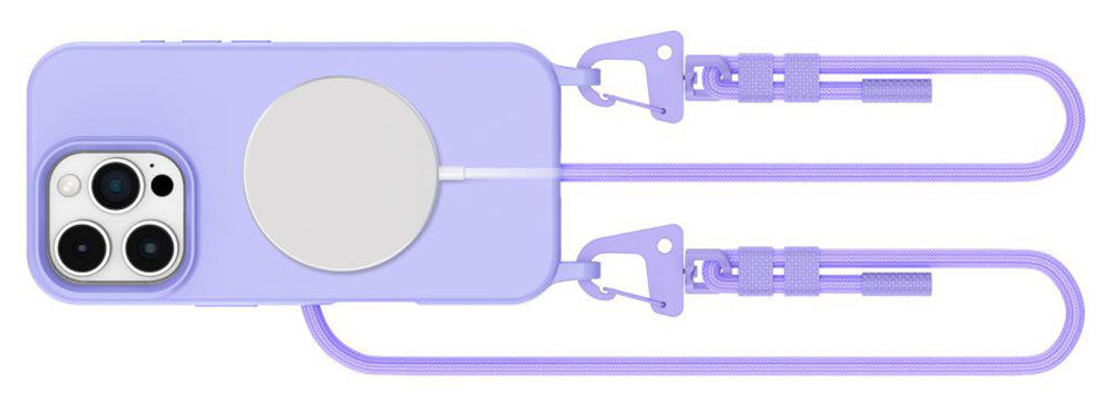 TECH-PROTECT MagNecklace podwyższona krawędź okalająca wyświetlacz moduł aparatu Materiał TPU otwory na porty i przyciski swobodny dostęp do wszystkich elementów sterujących