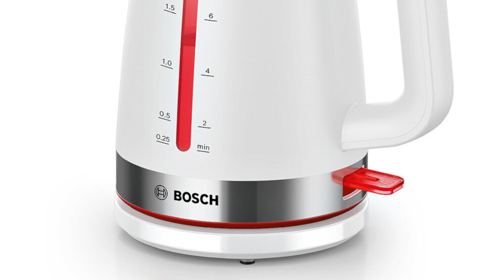 Czajnik BOSCH MyMoment TWK4M221 potrójne zabezpieczenie bezpieczeństwo użytkowania automatyczne wyłączenie