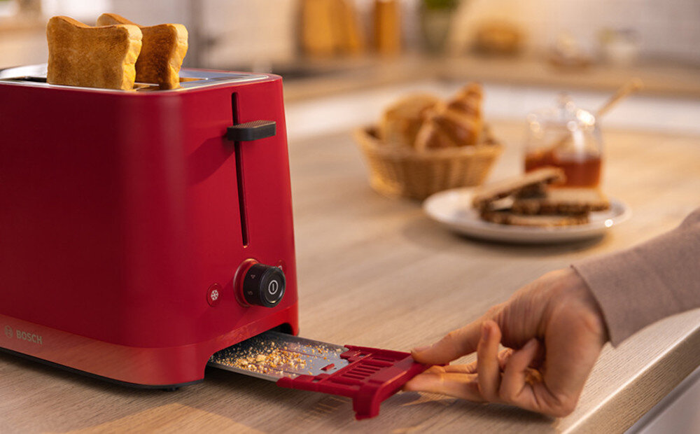 Toster BOSCH TAT3M124 Wyjmowana Tacka na okruchy czyszczenie