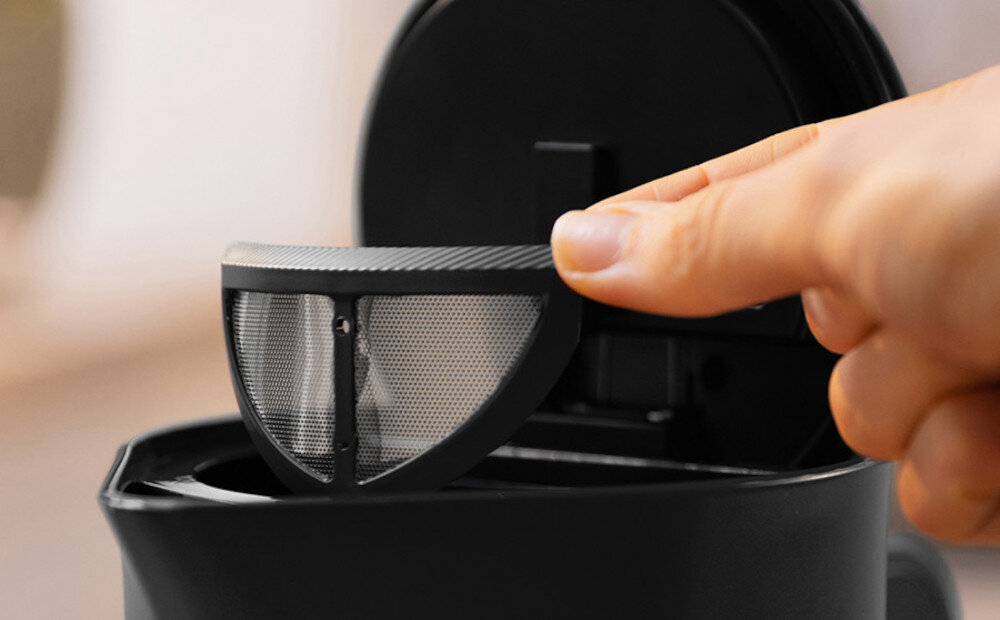 Czajnik BOSCH MyMoment TWK3M123 Czarny Filtr antywapniowy Wyjmowany filtr smak napoje herbata kawa kamień użytkowanie