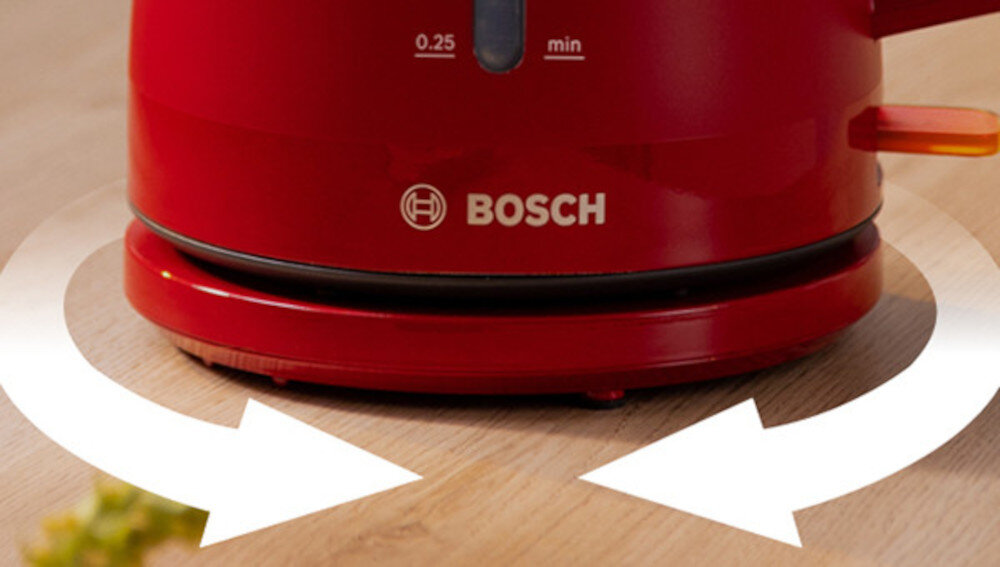 Czajnik BOSCH MyMoment TWK3M124 Obrotowa podstawa 360 stopni  elastyczność użytkowania