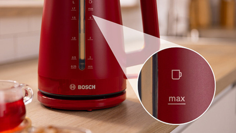 Czajnik BOSCH MyMoment TWK3M124 Wskaźnik poziomu wody oszczędność pojemność