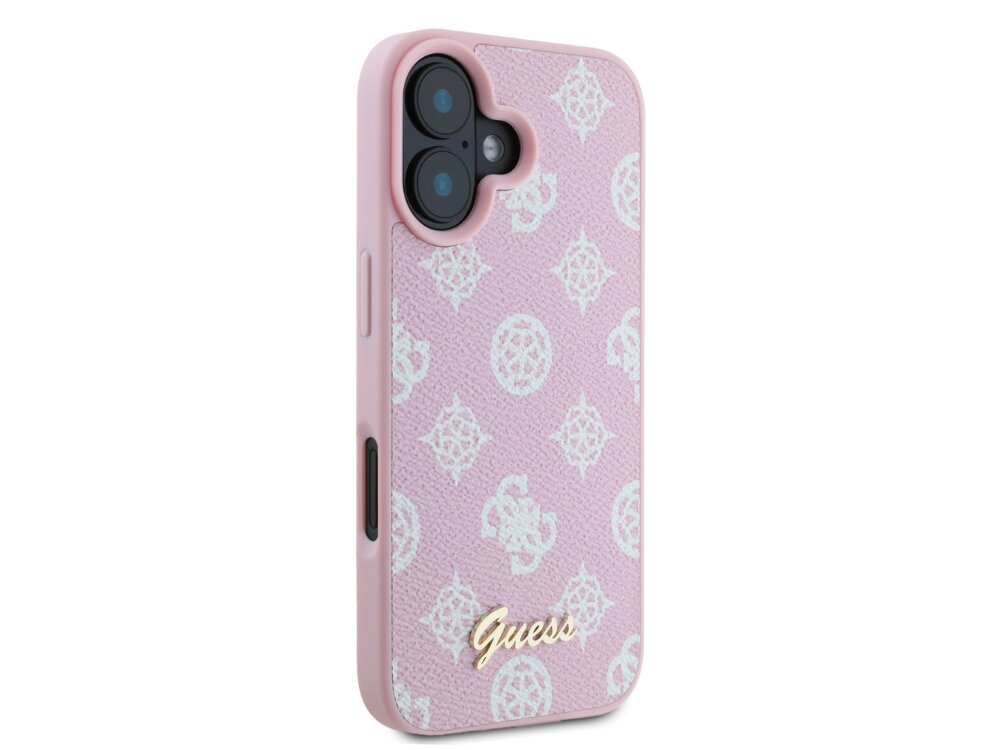 Etui GUESS Peony Script Logo MagSafe
            design logo elegancja luksus tył pod kątem 