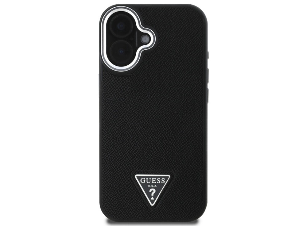 Etui GUESS Grained Triangle MagSafe
                boki montaż krawędzie zabezpieczenie magsafe ładowanie