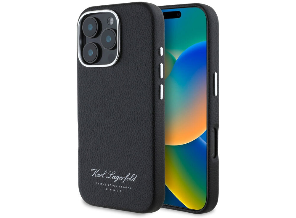 Etui KARL LAGERFELD Hotel RSG do Apple iPhone 16 Pro Czarny
            etui case pokrowiec plecki