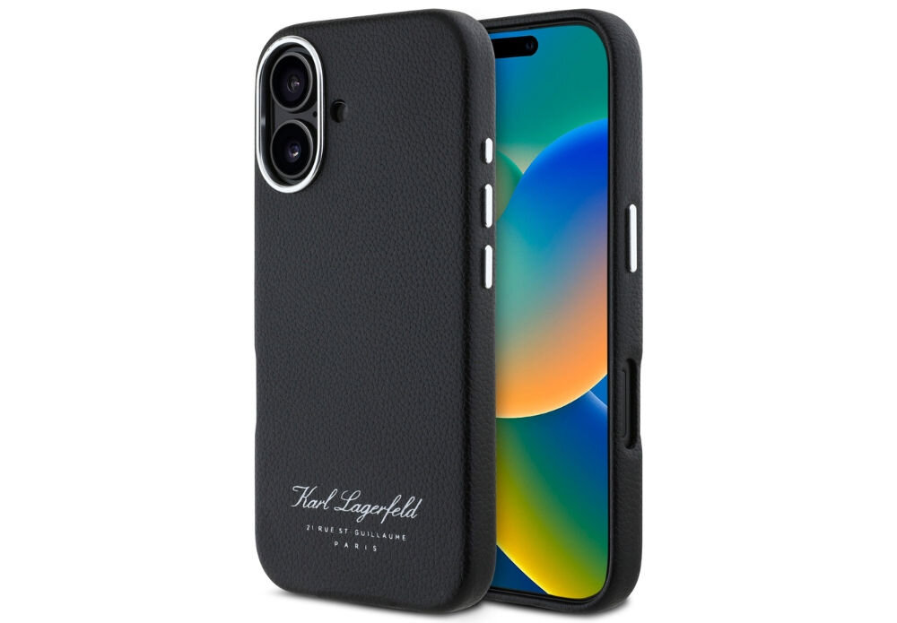 Etui KARL LAGERFELD Hotel RSG do Apple iPhone 16 Czarny
            etui case pokrowiec plecki
