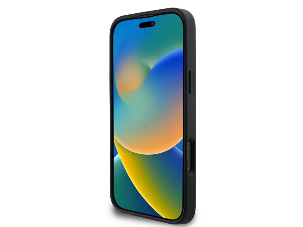 Etui KARL LAGERFELD 3D Rubber Bicolor Signature do Apple iPhone 16 Pro Max Czarny ochrona trwałość ekran aparat