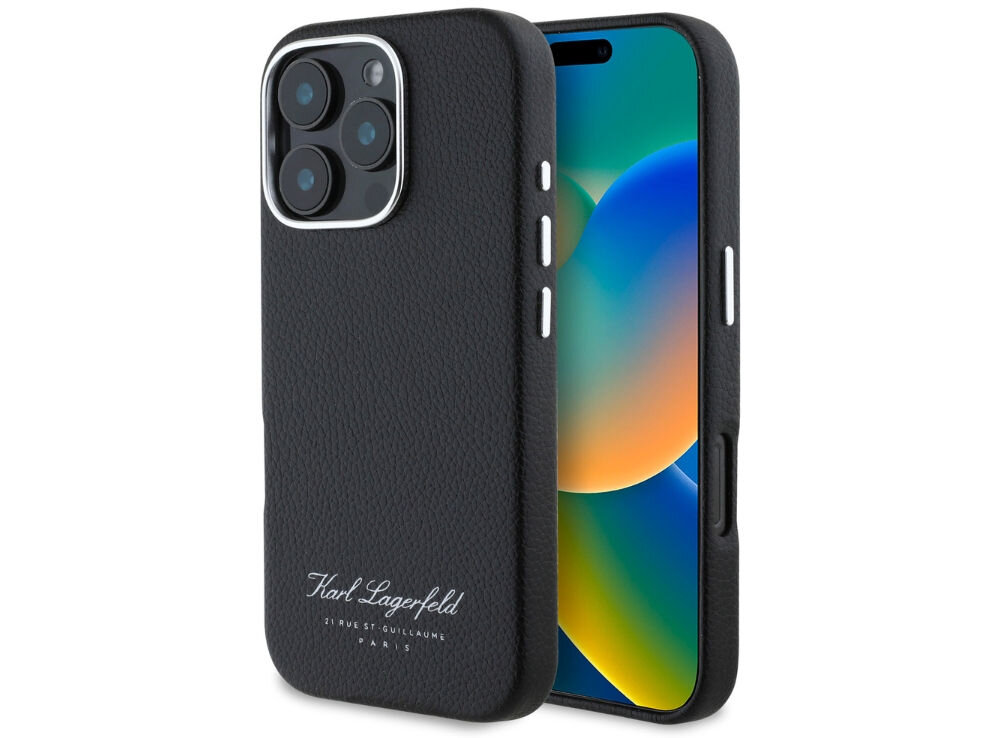 Etui KARL LAGERFELD Hotel RSG do Apple iPhone 16 Pro Max Czarny
            etui case pokrowiec plecki
