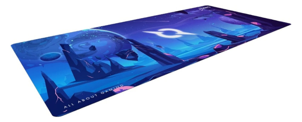 Podkładka AQIRYS Kraken AQIRYS Kraken wzmocniona na krawędziach odporność na zużycie Estetyczne obszycie - zbliżenie na krawędzie podkładki na białym tle