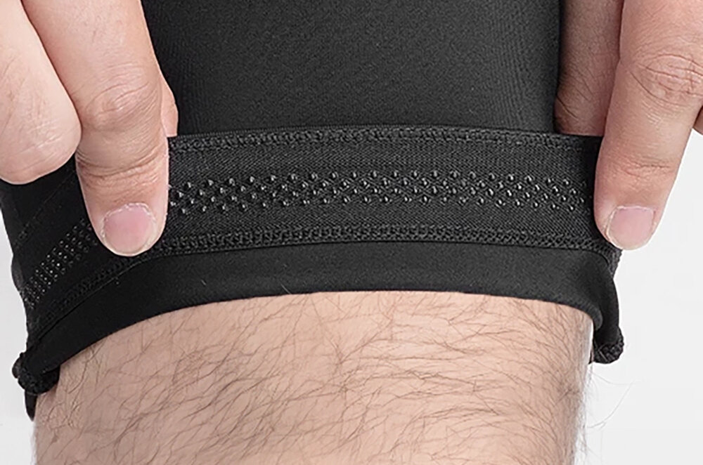 Spodenki rowerowe ROCKBROS RK20024XL rozmiar XXXXL antyposlizgowy sylikon zapobiega podwijaniu sie spodenek podczas ruchu dobre ulozenie przez caly czas krotkie nogawki pelna swoboda ruchu komfort termiczny optymalna wentylacja wygoda